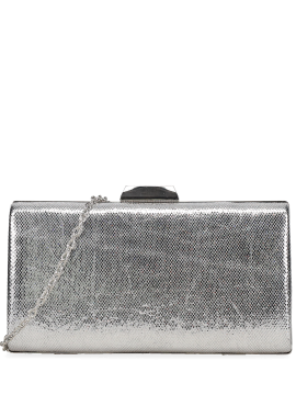 Ασημί clutch τσαντάκι