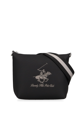 BEVERLY HILLS POLO CLUB - Μαύρη τσάντα ώμου χιαστί