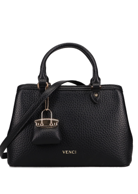 VENCI - Μαύρη τσάντα χειρός