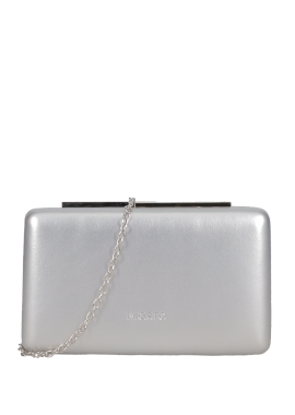 Ασημί clutch τσαντάκι