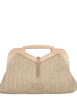 Μπεζ clutch τσαντάκι