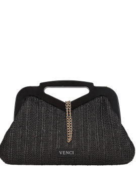 VENCI - Μαύρο clutch τσαντάκι