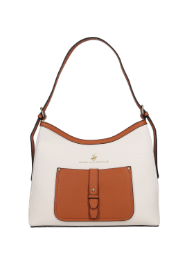 BEVERLY HILLS POLO CLUB - Λευκή τσάντα ώμου