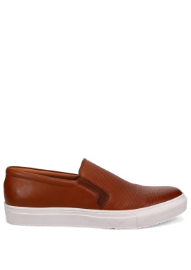 Ανδρικό ταμπά δερμάτινο loafer