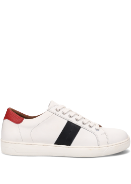 Ανδρικό λευκό δερμάτινο sneaker