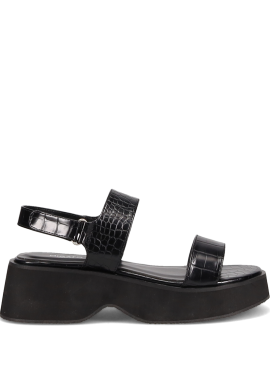 Μαύρο flatform σανδάλι
