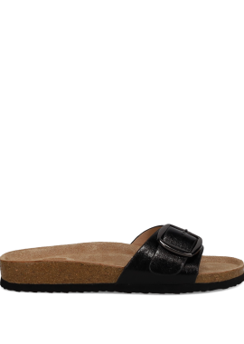 Μαύρο σανδάλι footbed