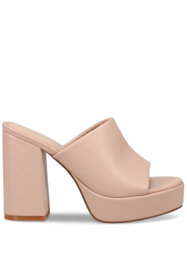 Μπεζ mule πέδιλο
