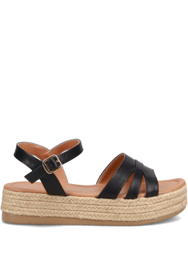 Μαύρο flatform σανδάλι