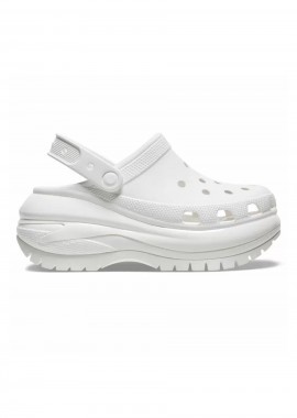 CROCS - CROCS Slides - Παντόφλες Mega Crush Clog -ΛΕΥΚΑ-207988-100-WHITE
