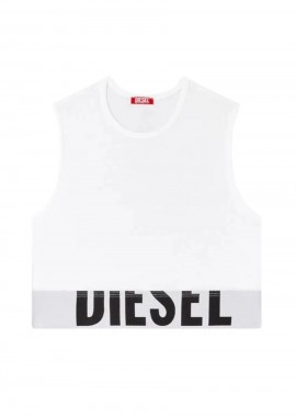 DIESEL γυναικείο tank top ADA-D-POP Tank - WHITE-S26A176610HMAU-WHITE