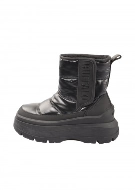 BUFFALO - BUFFALO Γυναικεία Μποτάκια OLYMPIA VELBOOT QUILT - ΜΑΥΡΟ-1270151-BLACK