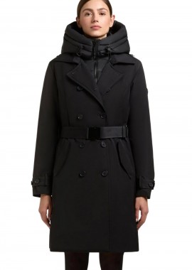 KHUJO Γυναικείο Μπουφάν GORA (DAISY) - ΜΑΥΡΟ-1119CO253-BLACK