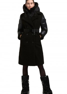 KHUJO Γυναικείο Μπουφάν KALMIA - ΜΑΥΡΟ-1205CO253-BLACK