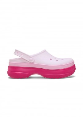 CROCS - CROCS Classic Stacked Clog Παντόφλες – Ροζ-211355-PINK