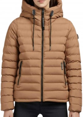 KHUJO Μπουφάν LOVINA3 MATT - CAMEL-1200JK233