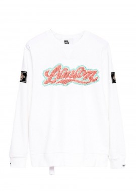 MOD WAVE MOVEMENT MW063161197 Unisex Φούτερ με Λαιμόκοψη - Λευκό -MW063161197-WHITE