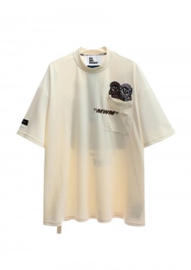Mod Wave Movement - MWM Unisex Vanguards Dog T-Shirt – Μπεζ -MW082020619-BEIGE