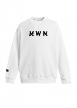 MOD WAVE MOVEMENT Unisex Φούτερ λαιμόκοψη CAPSULE MW093060036 - Λευκό-MW093060036-WHITE