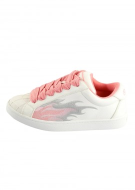 BUFFALO Γυναικεία Sneakers LIBERTY - ΛΕΥΚΟ/ΡΟΖ-1636318