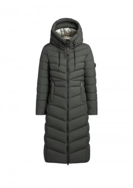 Khujo Ingram2 Matt – Γυναικείο Μακρύ Μπουφάν Χακί-1201CO233