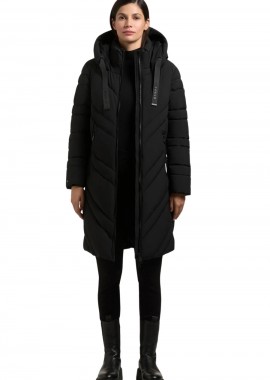 KHUJO Γυναικείο Μπουφάν TABY - Μαύρο-1039CO253-BLACK