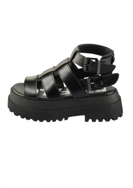 BUFFALO Σανδάλια - Πέδιλα PLUTO GLD - ΜΑΥΡΟ-1602269-BLACK