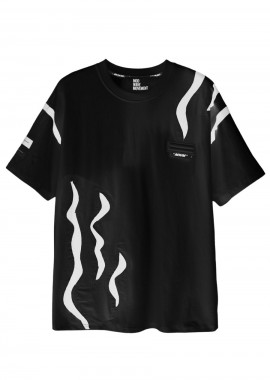 Mod Wave Movement - MOD WAVE MOVEMENT Unisex T-Shirt SCRATCH DESIGN MW082020508 - ΜΑΥΡΟ-MW082020508-BLACK