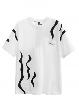 Mod Wave Movement - MOD WAVE MOVEMENT Unisex T-Shirt SCRATCH DESIGN - ΛΕΥΚΟ-MW082020508-WHITE