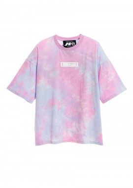 Mod Wave Movement - MOD WAVE MOVEMENT Unisex Oversized T-Shirt Tie-Dye Φτερά - Ροζ -JT092030216-PINK