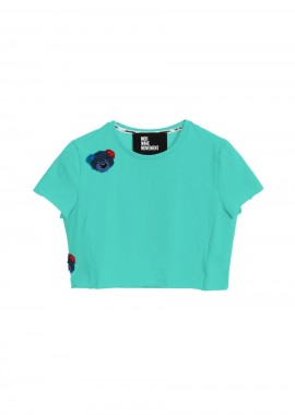 Mod Wave Movement - MOD WAVE MOVEMENT Γυναικείο Cropped Top - Πράσινο -MW092020437-GREEN