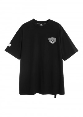Mod Wave Movement - MOD WAVE MOVEMENT Unisex Oversized T-Shirt - Μαύρο -MW092020438-BLACK