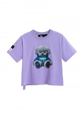 Mod Wave Movement - MOD WAVE MOVEMENT Γυναικείο Cropped T-Shirt - Μωβ -MW092020459-PURPLE