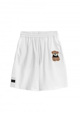 Mod Wave Movement - MOD WAVE MOVEMENT Unisex Βερμούδα Teddy Bear - Λευκή-MW092040450-WHITE