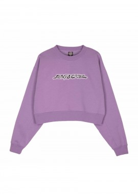 Santa Cruz Kelp Strip Crop Γυναικείο Φούτερ - Μωβ-SCA-WCR-0683