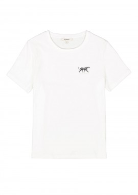 GARCIA - Garcia Γυναικείο T-Shirt με Τίγρη - Λευκό-Z0012-WHITE