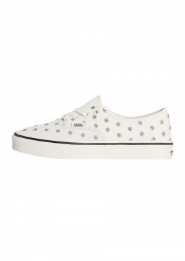 VANS - Vans Authentic Γυναικεία Sneakers - Λευκά με Λουλούδια-VN000EADCD31