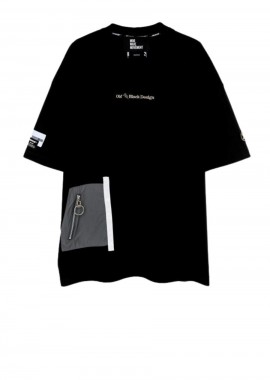 Mod Wave Movement - MOD WAVE MOVEMENT T Shirt BLACK CAPSULE 001 - Μαύρο-MW072020299-BLACK
