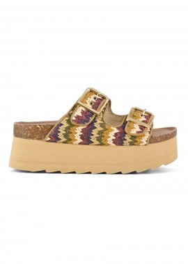 COLORS OF CALIFORNIA - COLORS OF CALIFORNIA Flatforms ΓΥΝΑΙΚΕΙΑ IN RAFFIA - MULTI-HC.BES40-MULTI