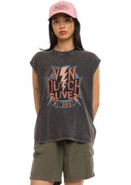 VON DUTCH - VON DUTCH Γυναικεία Αμάνικη Μπλούζα VD/2/DEB/RECO/A - Γκρι-VD/2/DEB/RECO/A-GREY