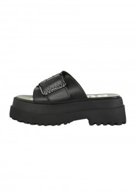BUFFALO Σανδάλια - Πέδιλα PLUTO SLIDE BUCKLE - BLACK-1602333-BLACK
