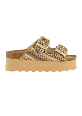 COLORS OF CALIFORNIA Σανδάλια - Πέδιλα PLATFORM SANDAL IN RAFIA - MULTI-HC.BES500-MULTI