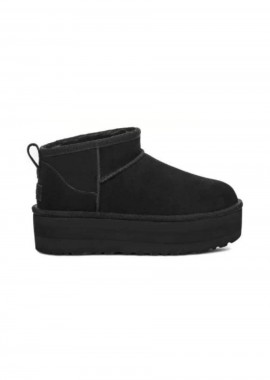 UGG - UGG Γυναικεία Μποτάκια Classic Ultra Mini Platform Μαύρα-1135092-BLACK