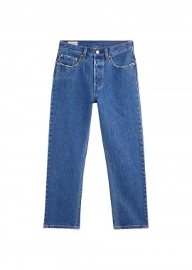 LEVIS® - LEVIS® Jean 501 CROP MED INDIGO - WORN IN - DENIM-362000225-DENIM