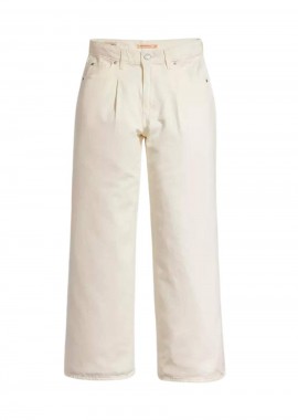 LEVIS® - LEVI\'S Τζιν PLEATED BAGGY WIDE LEG WHITES-A74550004-WHITE