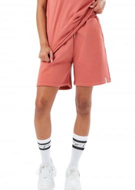 JUST HYPE - JUST HYPE Σορτς- Βερμούδες WOMENS ROSETTE LABEL SHORTS - PINK-ZVLR-507-PINK