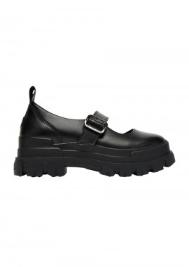 BUFFALO - BUFFALO Oxford - Loafers ASPHA LOAFER BUCKLE OS - BLACK-1620046-BLACK