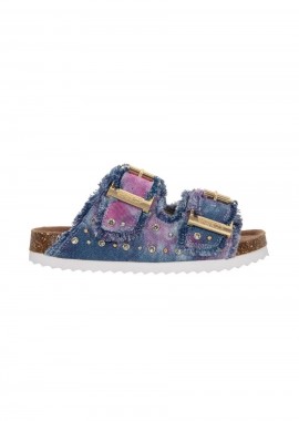 COLORS OF CALIFORNIA - COLORS OF CALIFORNIA Denim Sandal With Studs-HC.2409N