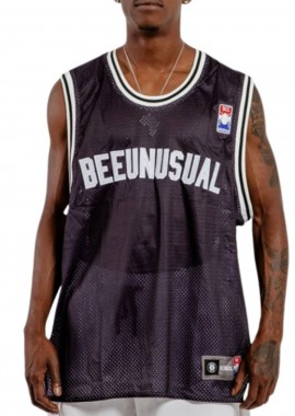 BEE UNUSUAL - BEE UNUSUAL Ανδρική Αμάνικη Μπλούζα Basketball Tank - Μαύρη-AT-259009-BLACK