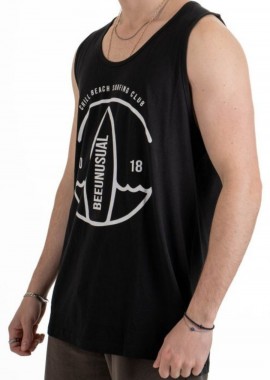 BEE UNUSUAL - BEE UNUSUAL Chill Beach Ανδρικό Αμάνικο - Μαύρο -AT-260710-BLACK